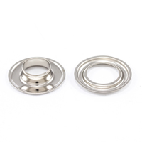 Self-Piercing Grommet with Washer #3 Brass Nickel Plated 7/16' (1 Each is a Pack of 500) $100.59