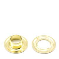 Grommet with Plain Washer #2J Brass 3/8' (1 Each is 1 Gross) $9.40