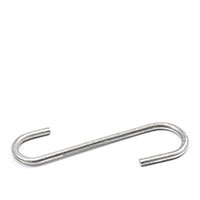 S-Hook Galvanized Steel 4-1/2' (Standard Pack 100 Each) $0.37