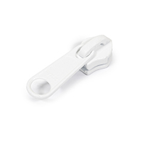 YKK Ziplon Metal Sliders #10CFDFL Non-Locking Long Single Pull Tab White (Standard Pack 1000 Each) $0.37