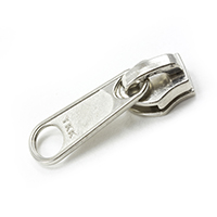 YKK Ziplon Metal Sliders #8CNDFL Non-Locking Long Single Pull Tab Nickel Plated (Standard Pack 2000 Each) $0.19