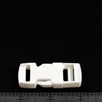 Fastex Side Release Buckle 3/4' Delrin White (Standard Pack 100 Each) $0.81