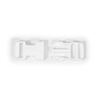 Fastex Side Release Buckle 1' Delrin White (Standard Pack 100 Each) $1.11