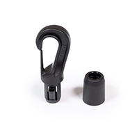 Fastex Shock Cord Hook #605-0375 5/16' Delrin Black (Standard Pack 100 Each) $2.28