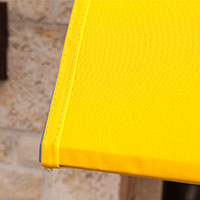 Thick nylon fabric in bright yellow