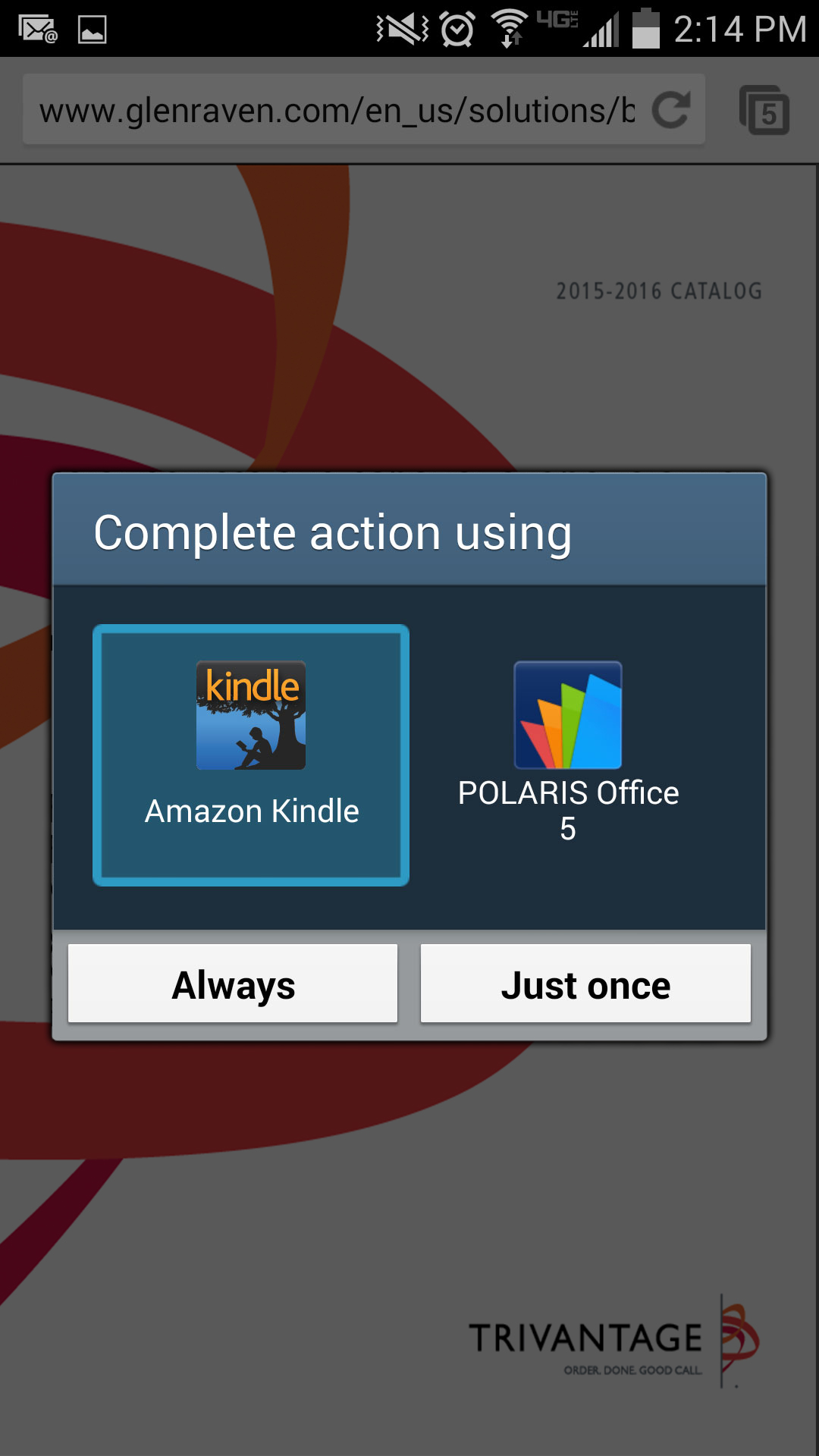 Trivantage Catalog Download for Android